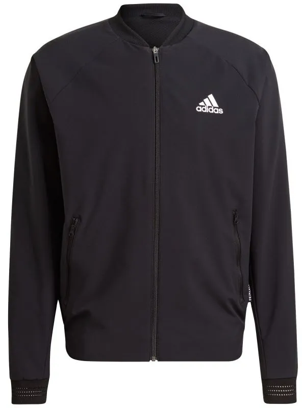 Adidas Stretch Woven Primeblue Jacket M - black/white