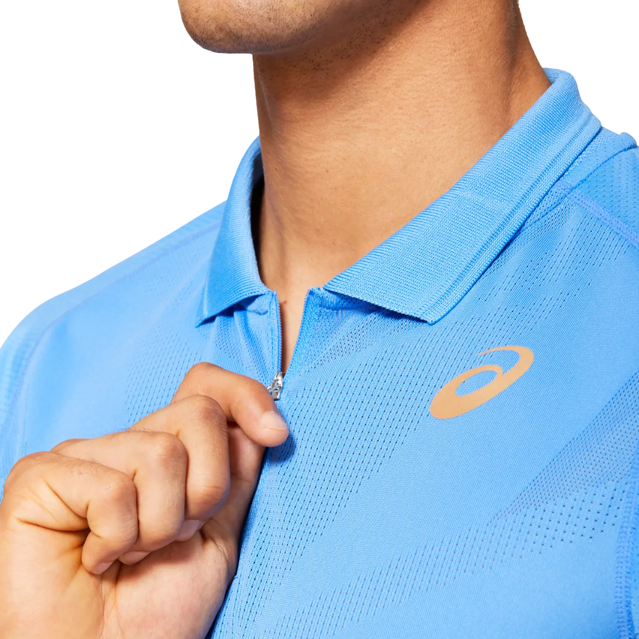 Asics Tennis M Polo Shirt - blue coast