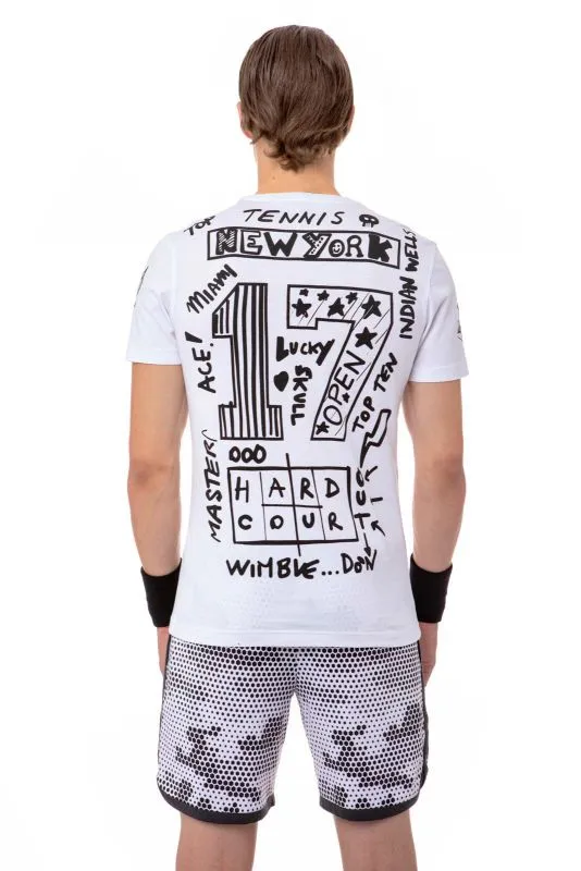Hydrogen Graffiti Tee Man - white/black