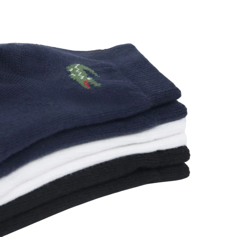 Lacoste Low 3P - navy blue/white/black