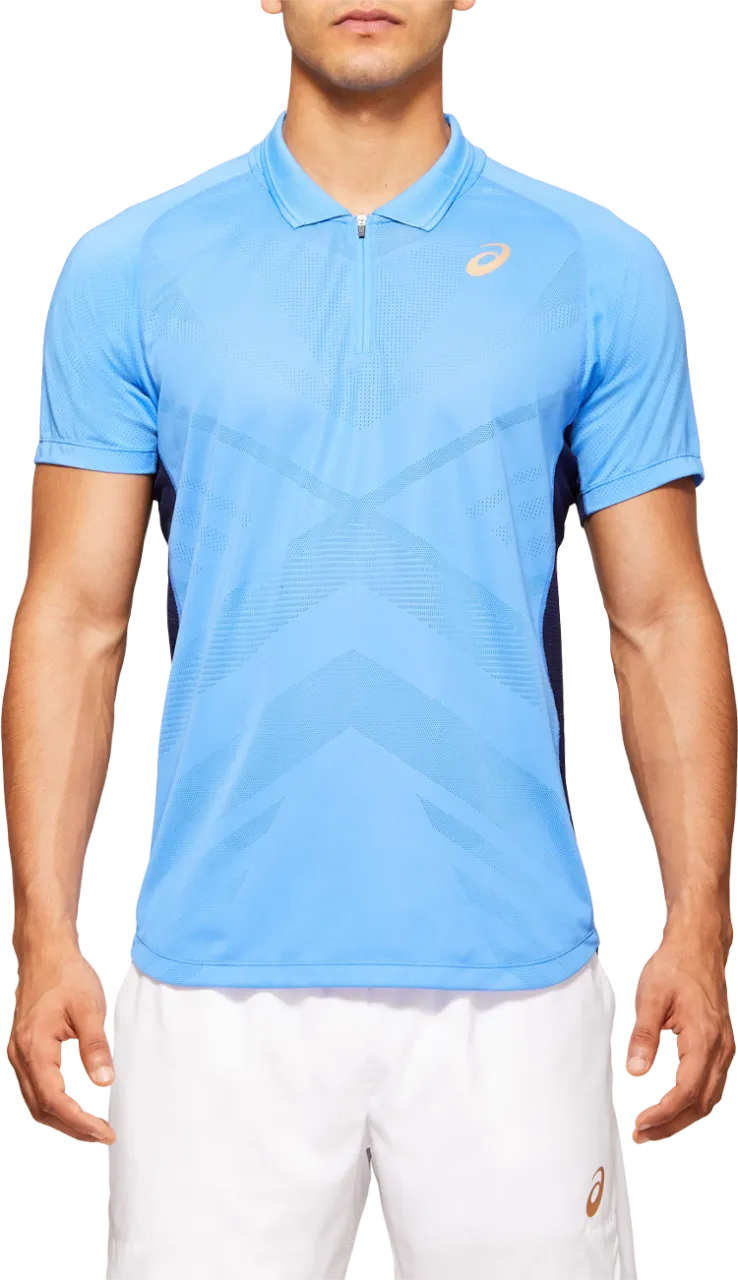 Asics Tennis M Polo Shirt - blue coast