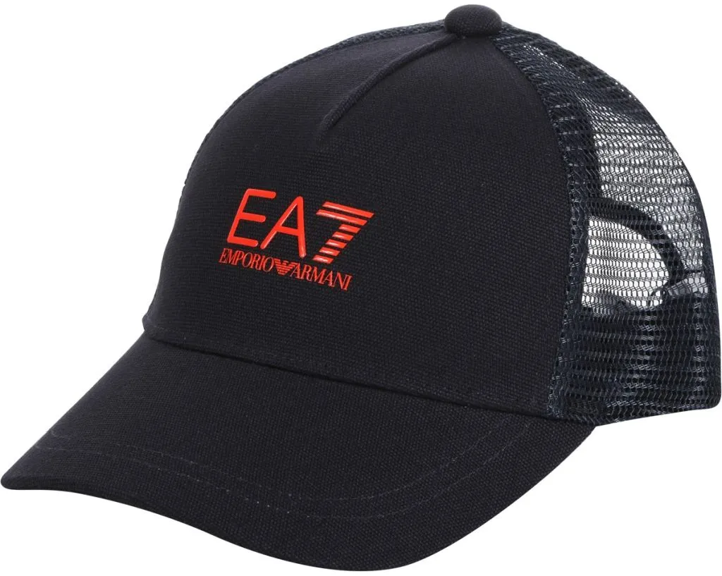 EA7 Unisex Woven Baseball Hat - night blue/orange EA7 Unisex Woven Baseball Hat - night blue/orange