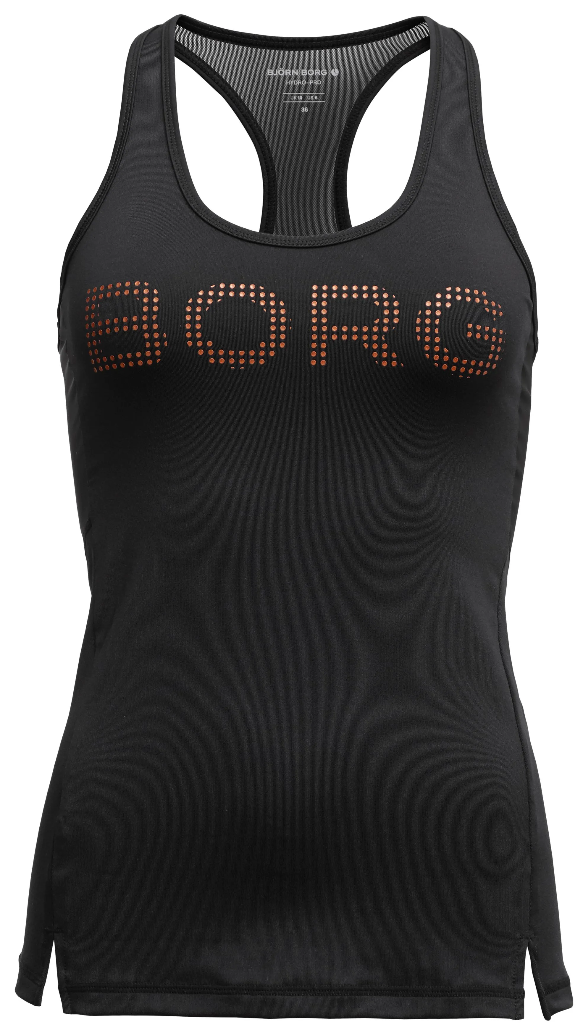 Björn Borg Racerback Tank Medal W - black gold Björn Borg Racerback Tank Medal W - black gold