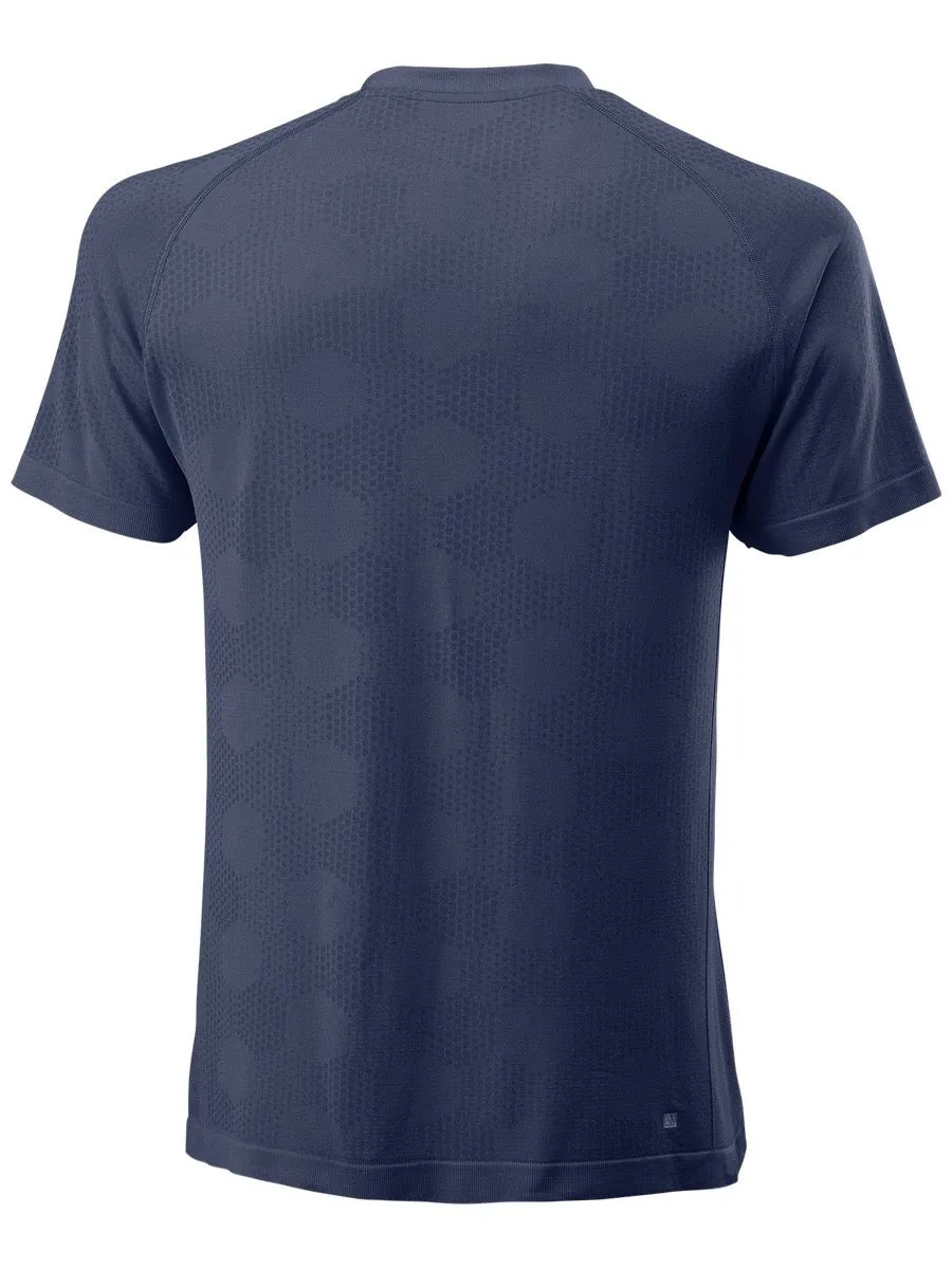 Wilson M Power Seamless Henley - peacoat