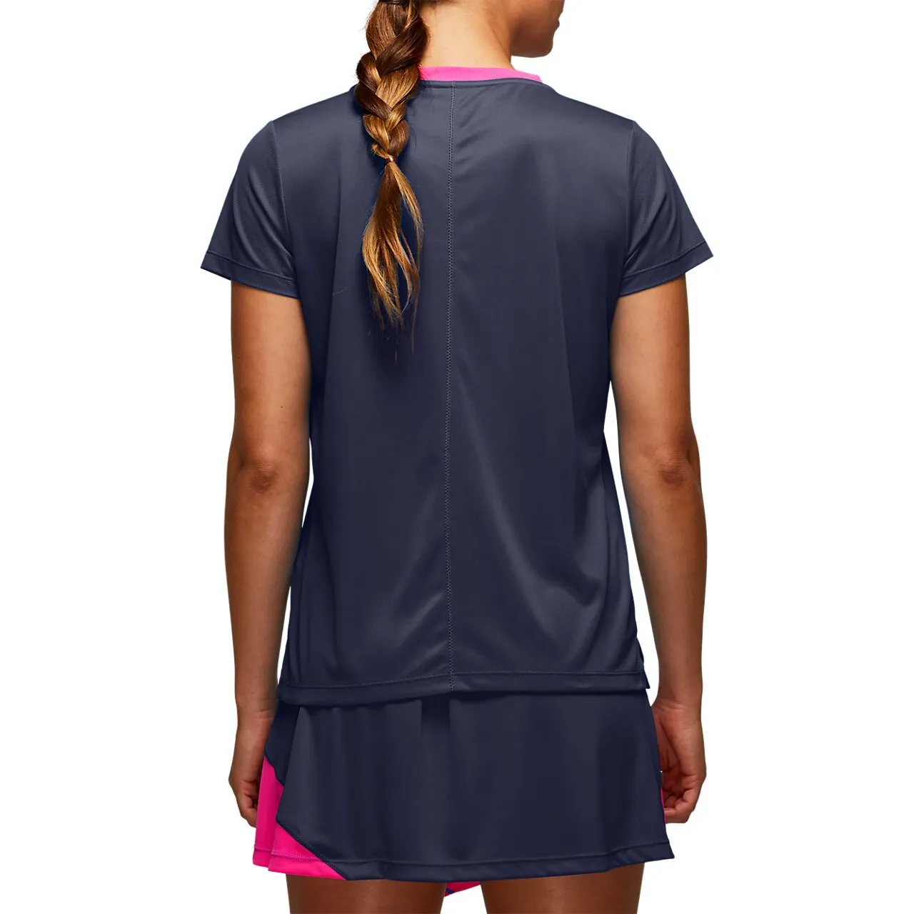 asics-practice-w-ss-tee-peacoat-pink-glo-2 Asics Practice W SS Tee - peacoat/pink glo