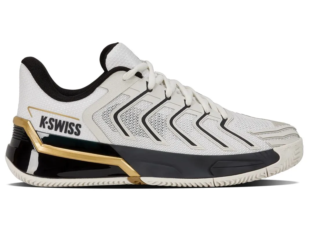 K-Swiss Ultrashot 4 Clay - blanc de blanc/midnight navy/gold
