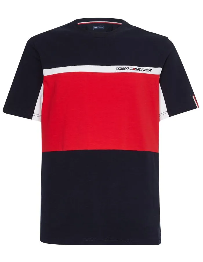 Tommy Hilfiger Colorblocked SS Tee - desert sky Tommy Hilfiger Colorblocked SS Tee - desert sky