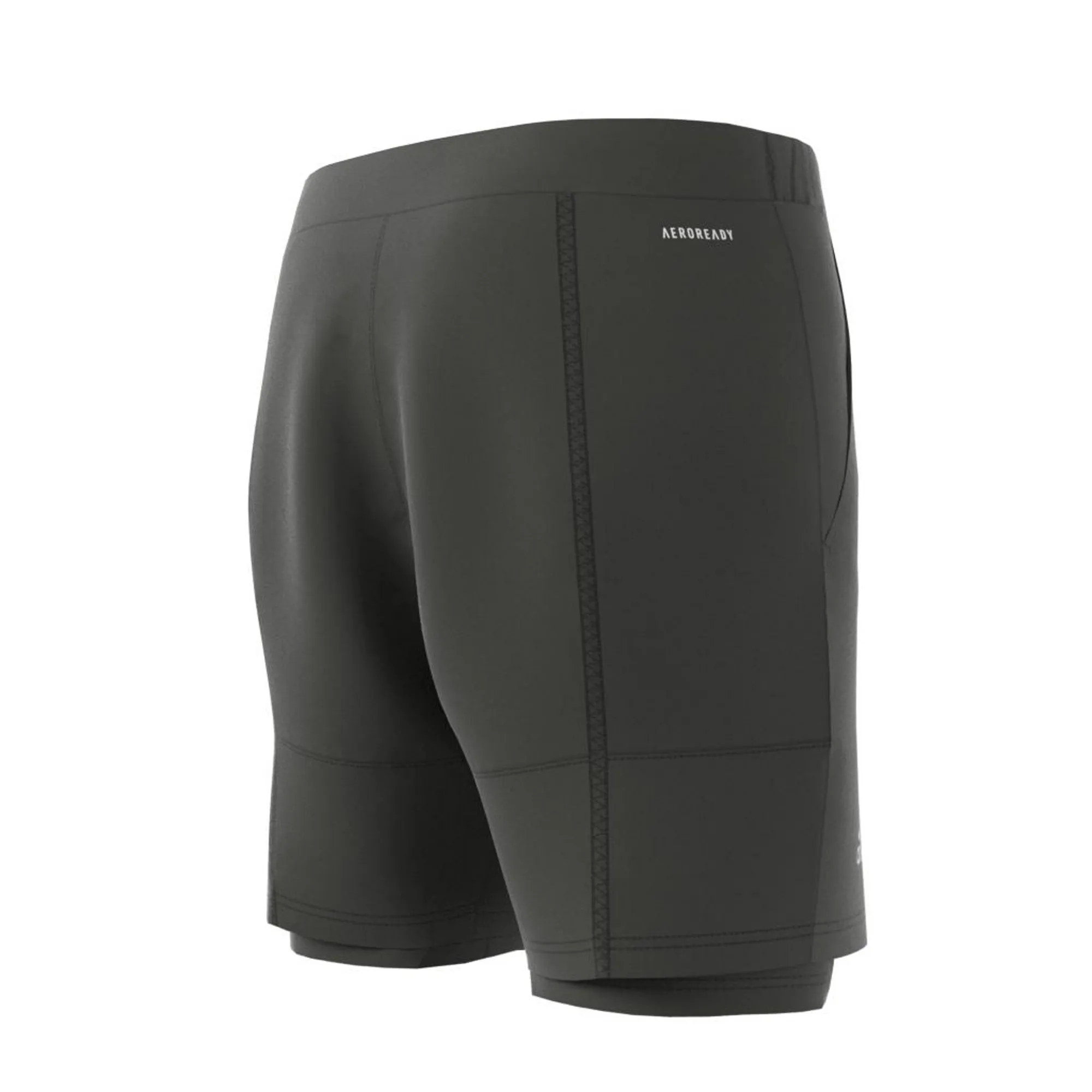 Adidas 2in1 Short Heat Ready 7in - legend earth/grey two