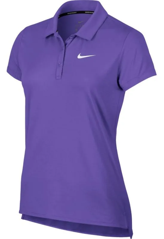 Nike Court Polo SS Pure W - psychic purple/white