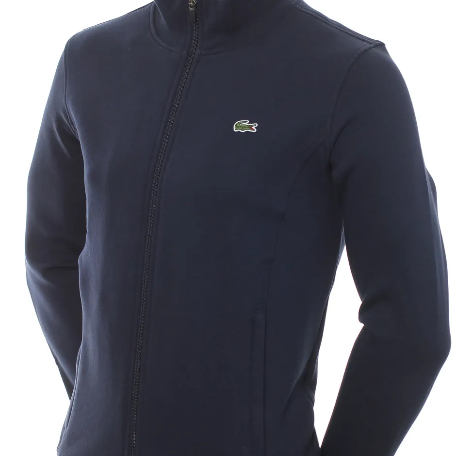 lacoste-sweatshirt-zippe-lacoste-sport-en-molleton-de-coton-melange-navy-2 Lacoste Sweatshirt Zippé Lacoste SPORT En Molleton De Coton Mélangé - navy