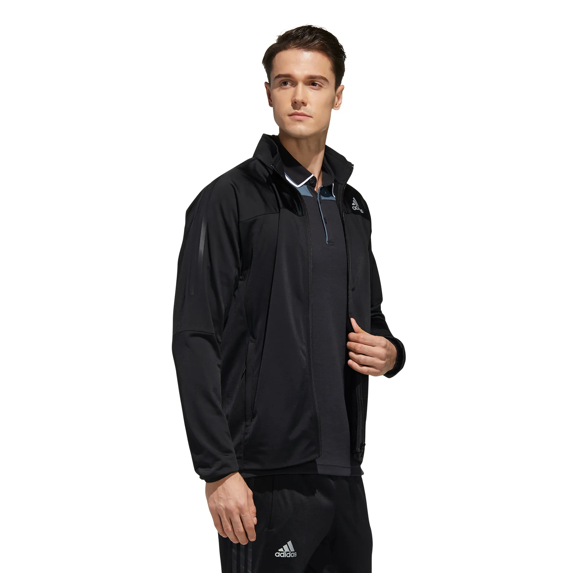 adidas-m-3s-knit-jacket-black-10 Adidas M 3S Knit Jacket - black