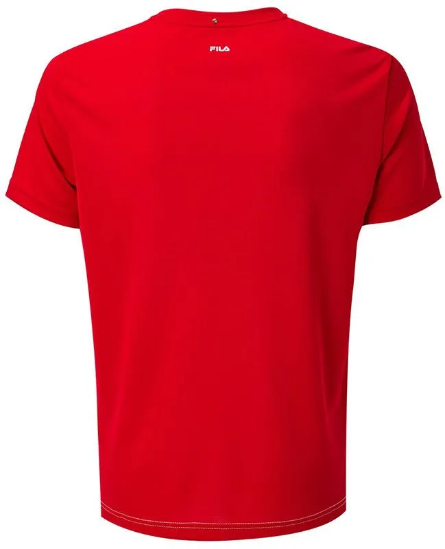 fila-t-shirt-steve-m-white-fila-red-2 Fila T-Shirt Steve M - white/fila red