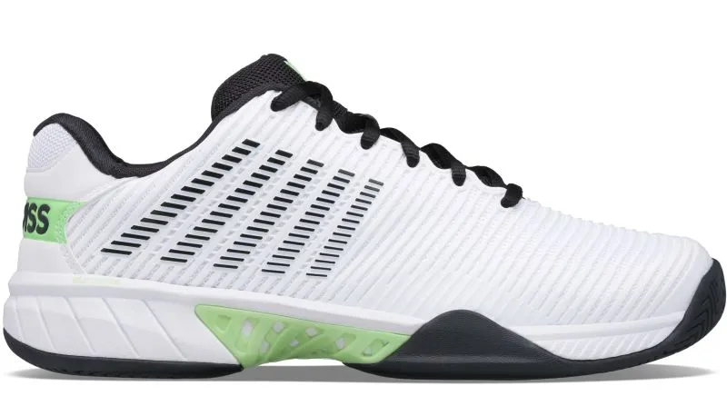 K-Swiss Hypercourt Express 2 - white/blue graphite/soft neon green
