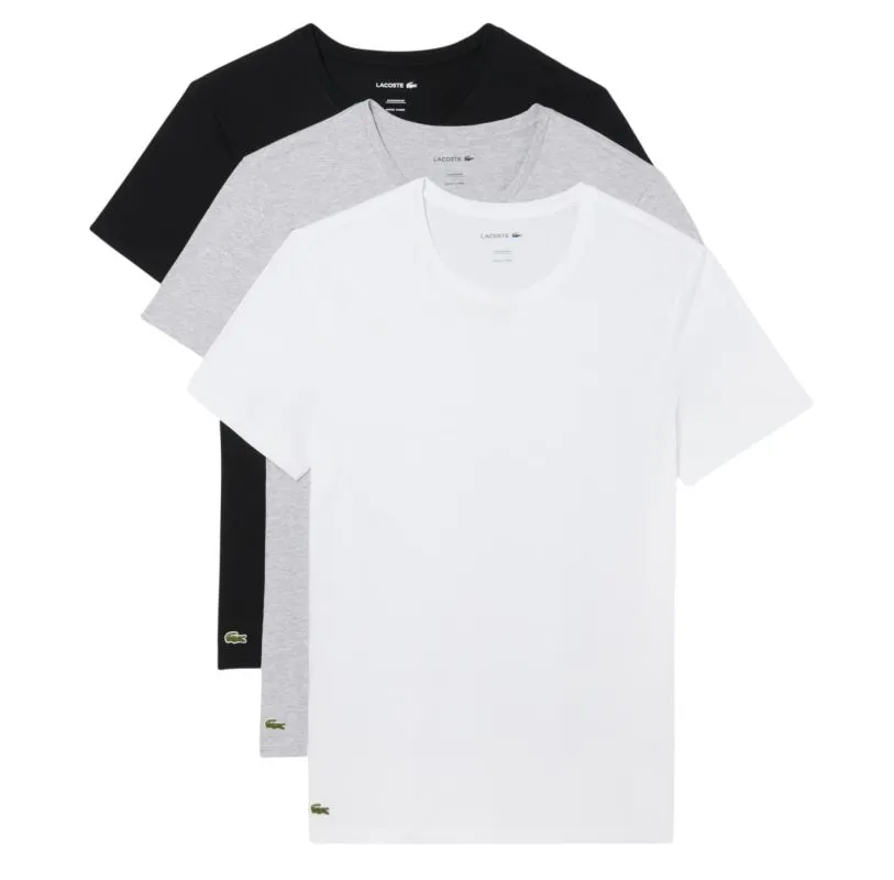 Lacoste Slim Fit Loungewear 3-Pack - white/grey/black