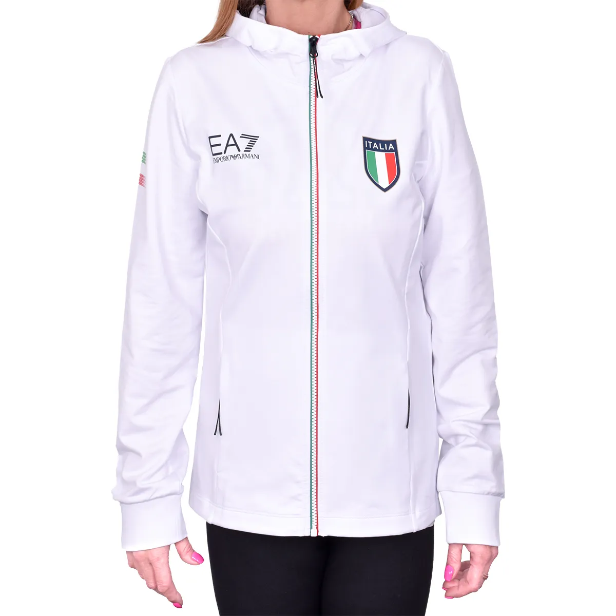EA7 Woman Jersey Sweatshirt - white
