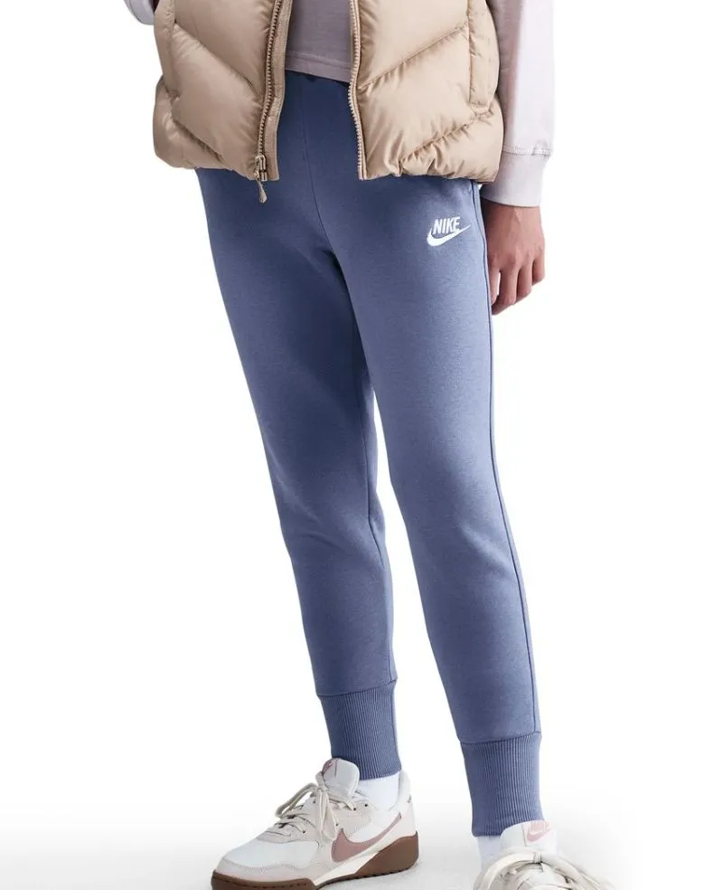 Nike Kids Sportswear Club Fleece High-Waisted Fitted - world indigo/world indigo/white Nike Kids Sportswear Club Fleece High-Waisted Fitted - world indigo/world indigo/white