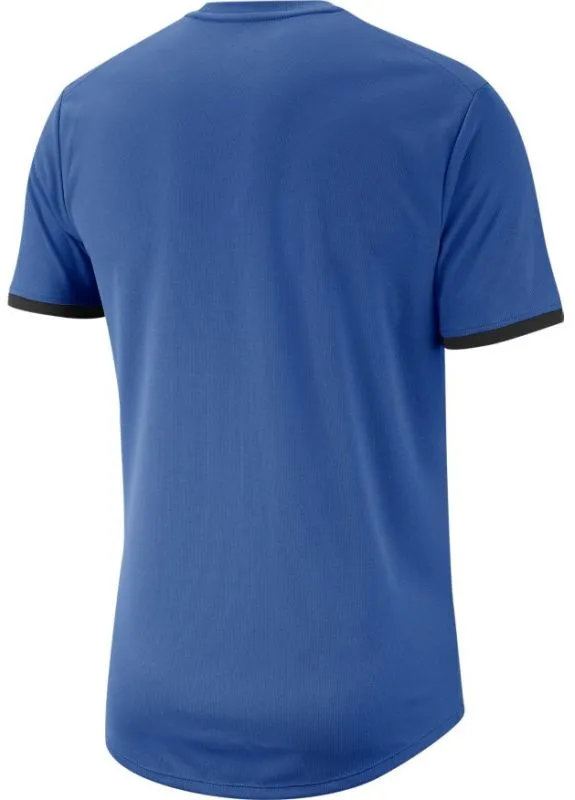 Nike Court Top SS - game royal/black/black