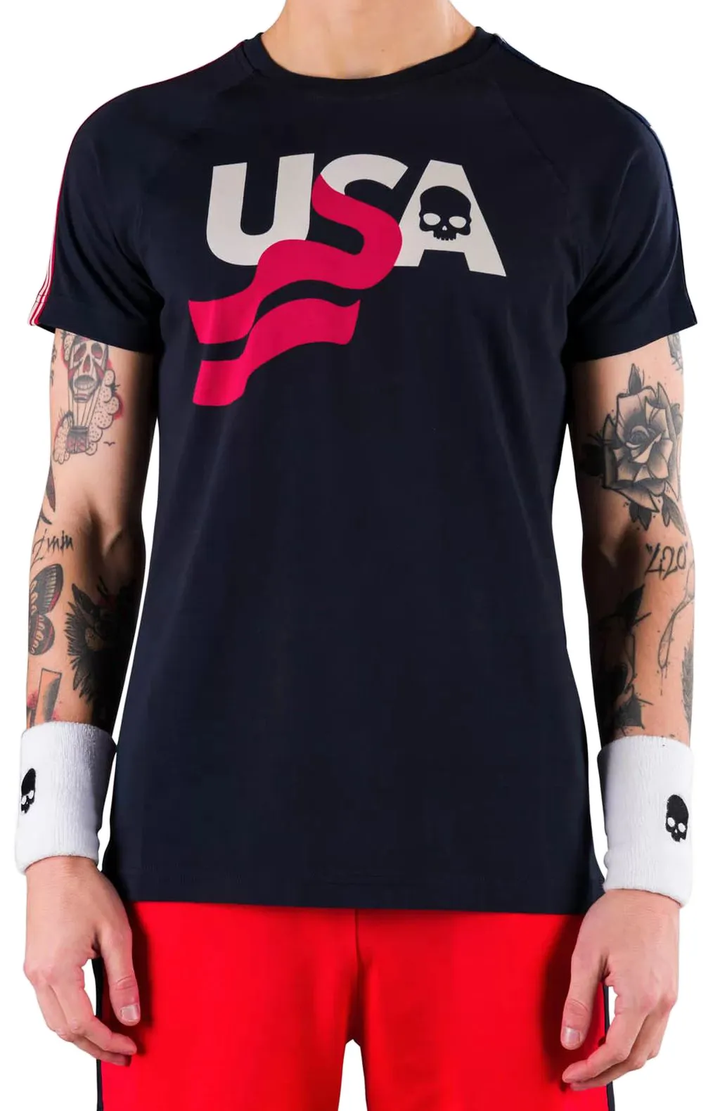 Hydrogen USA Cotton Tee - blue navy