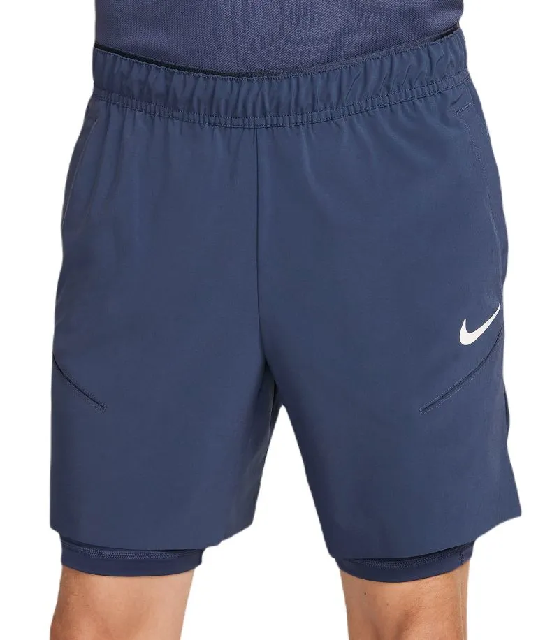 Nike Court Dri-Fit Slam RG 2-in1 Shorts - thunder blue/white Nike Court Dri-Fit Slam RG 2-in1 Shorts - thunder blue/white