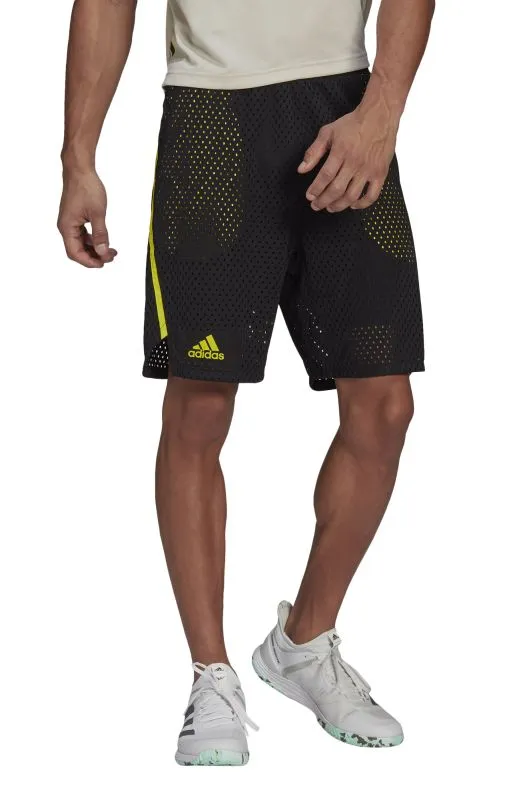 Adidas 2-in-1 Next Level Primeblue Shorts M - black/acid yellow