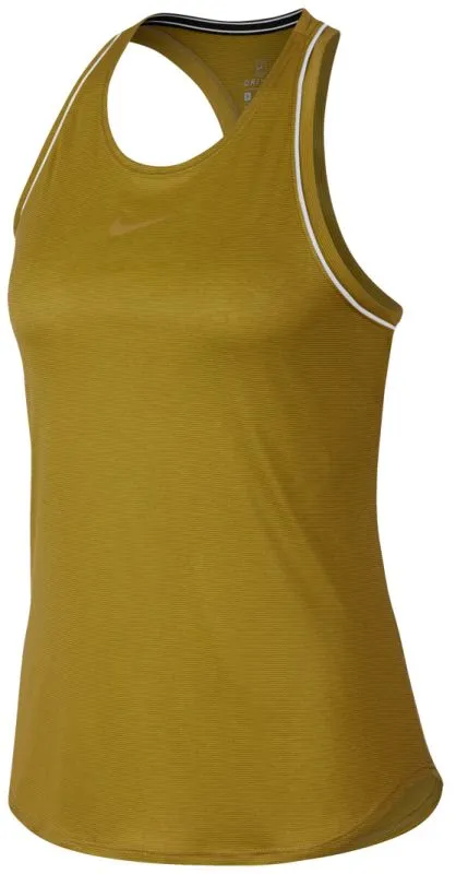Nike Court Dry Tank - peat moss/white/gridiron