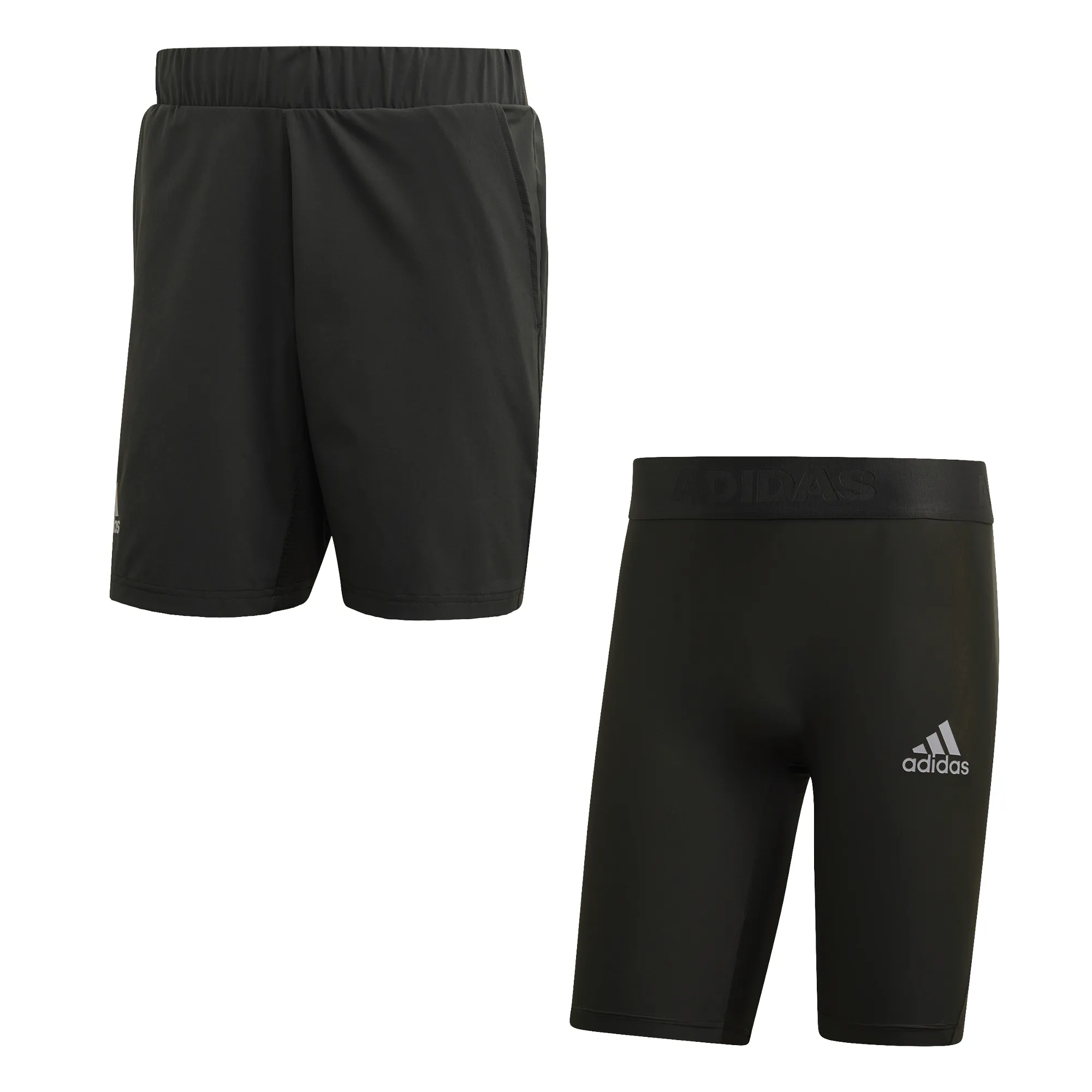 Adidas 2in1 Short Heat Ready 7in - legend earth/grey two Adidas 2in1 Short Heat Ready 7in - legend earth/grey two