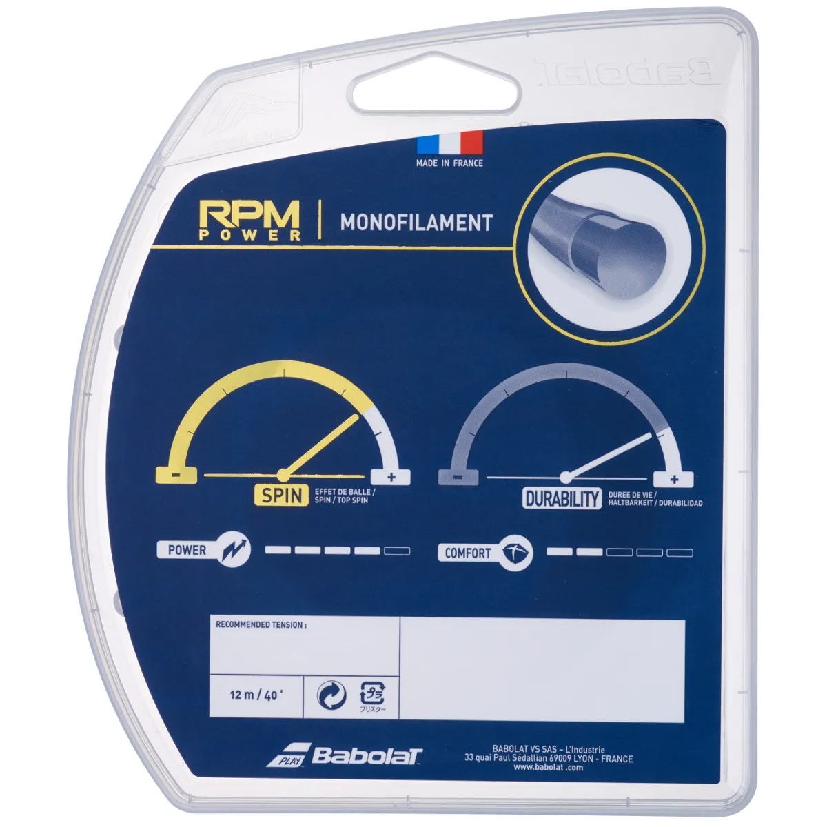 Babolat RPM Power (12 m) - electric brown