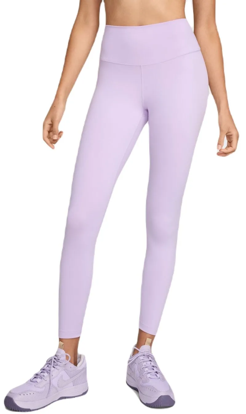 Nike Dri-Fit One 7/8 High-Rise Leggings - lilac bloom/black