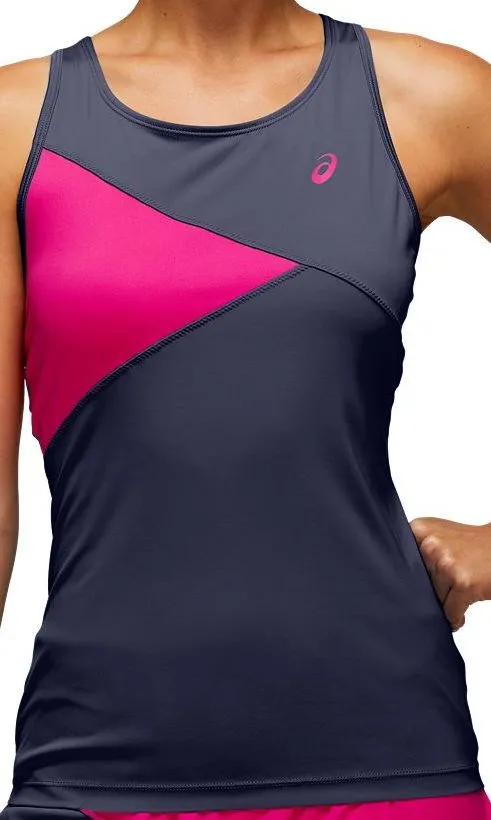 Asics Club W Tank - peacoat/pink glo