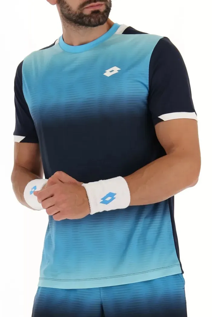 Lotto Top IV Tee 2 - blue atoll/navy blue