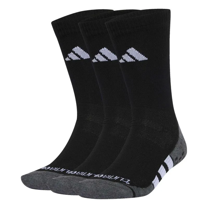 Adidas Performance Grip Climacool Cushioned Crew 3P - black/dark grey heather/white
