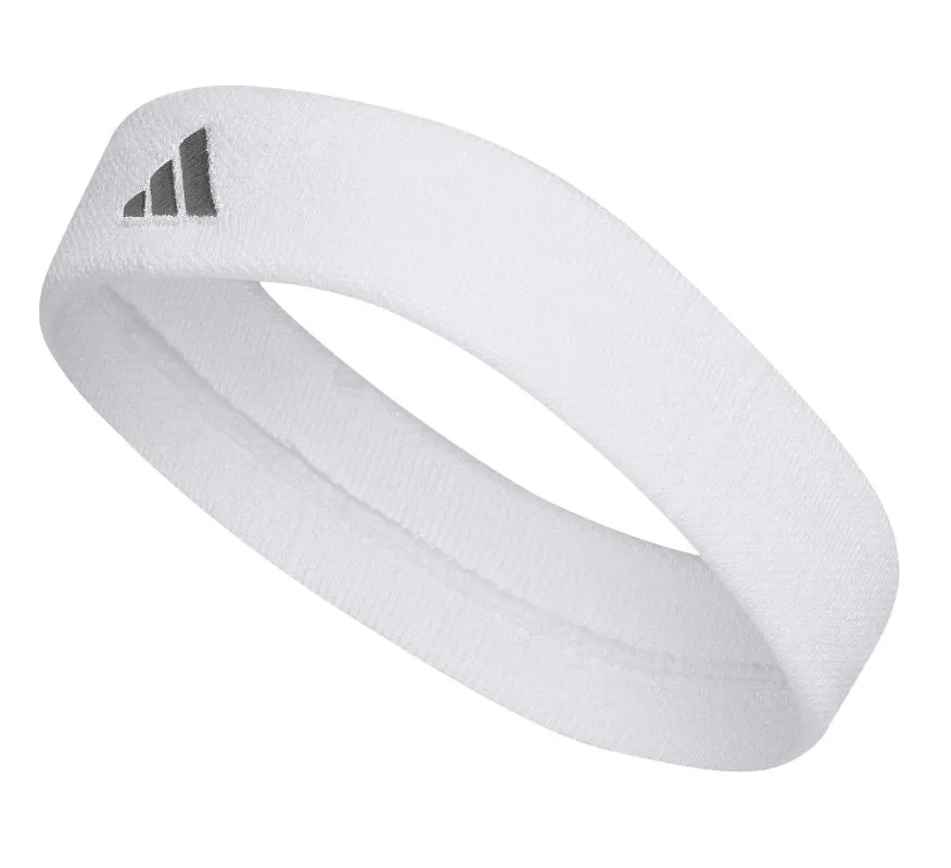 Adidas Tennis Headband - white/iron metallic