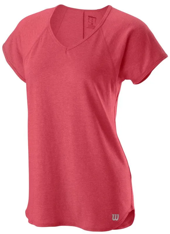 wilson-training-v-neck-tee-holly-berry-1 Wilson Training V-neck Tee - holly berry
