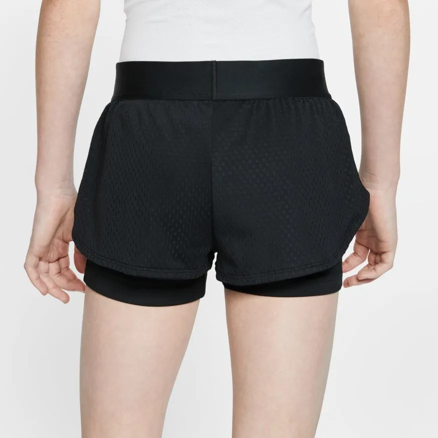 Nike Girls Court Flex Short - black/white