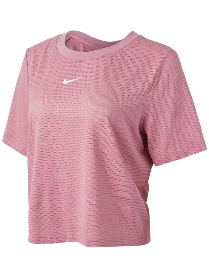 Nike Court Dri-Fit Advantage Top SS W - elemental pink/white
