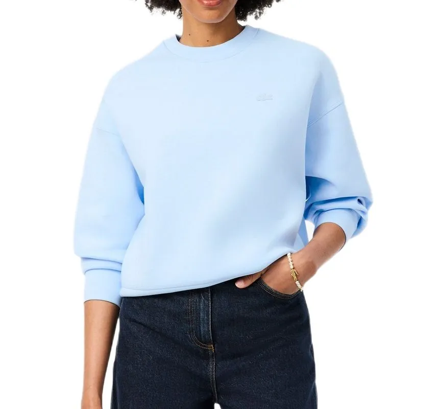 Lacoste Oversized Double Face Jersey - sugared blue