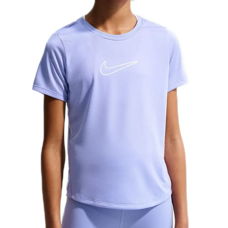 Nike Kids One Fitted Dri-Fit Short Sleeve - light thistle/white Nike Kids One Fitted Dri-Fit Short Sleeve - light thistle/white