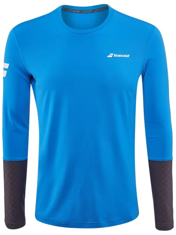 Babolat Core LS Tee Men - diva blue/rabbit
