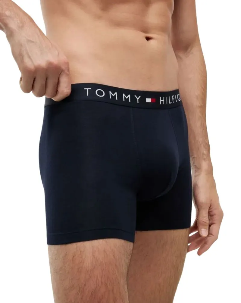 Tommy Hilfiger Stretch Cotton Boxer Briefs 3P - navy blue/navy blue/navy blue