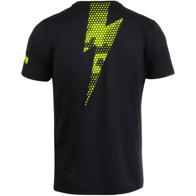 Hydrogen Tech Thunderbolt Tee - black/yellow fluo
