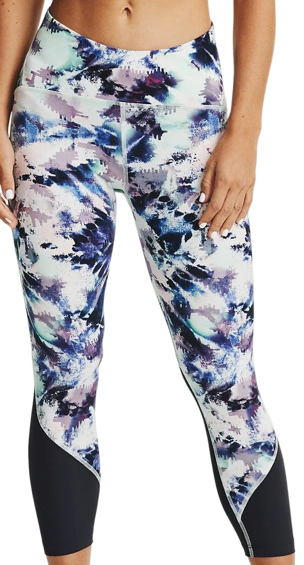Women's leggings Under Armour Fly Fast Printed Crop - Blue