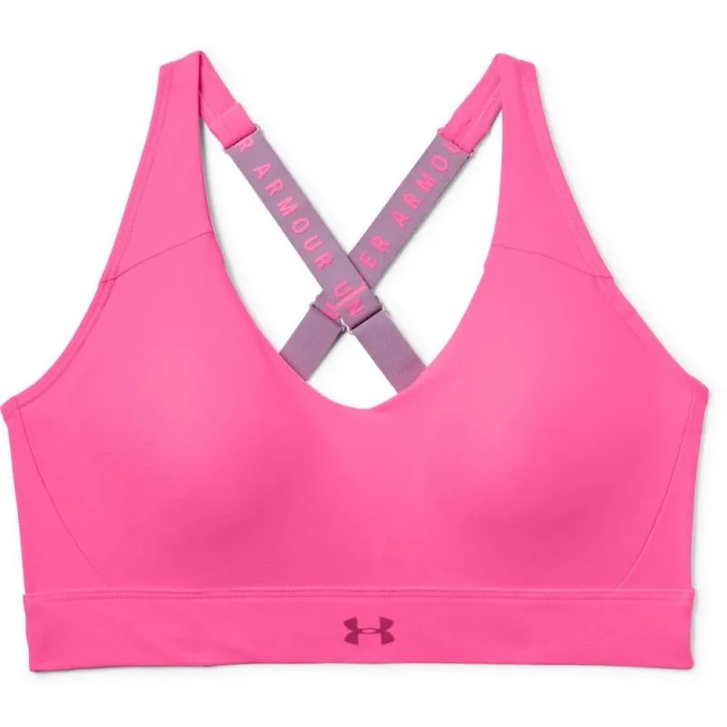 Under Armour Vanish Mid Bra - mojo pink/purple prime