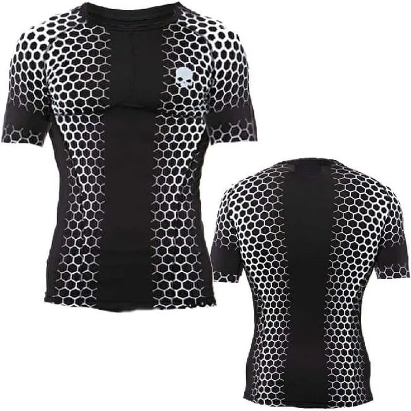 Hydrogen Printed Second Skin Tee Man - black/white