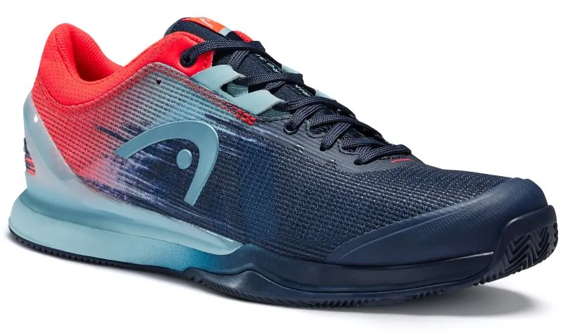 Head Sprint Pro 3.0 Clay Men - dress blue/neon red