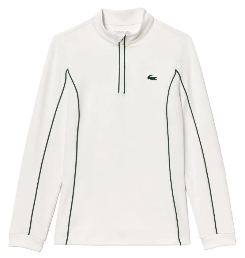 SF1962_737_24-Photoroom-png-Photoroom Lacoste Slim Fit Quarter-Zip Sweatshirt - white/green