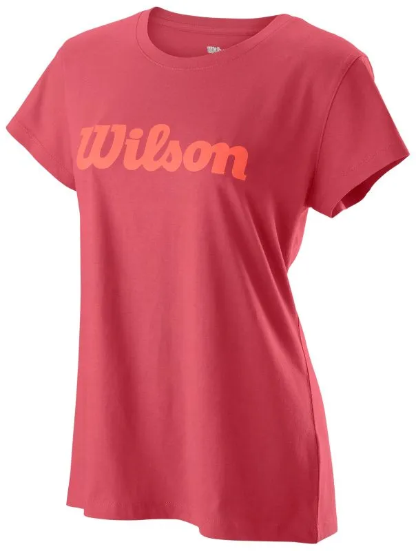 Wilson Women Script Cotton Tee II - holly berry
