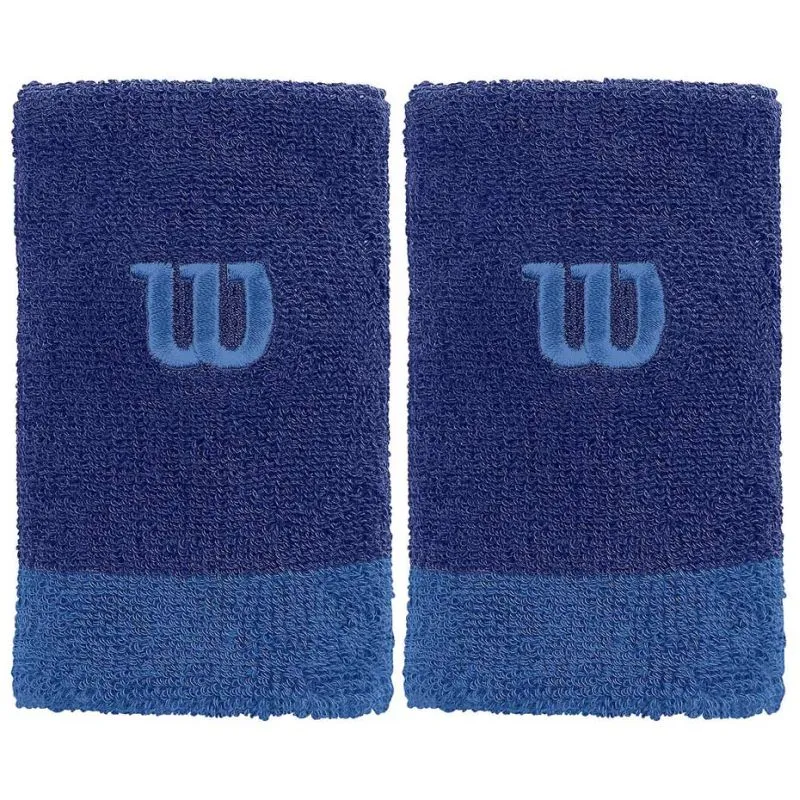 Wilson Extra Wide Wristband - mazarine blue/prince blue/prince blue