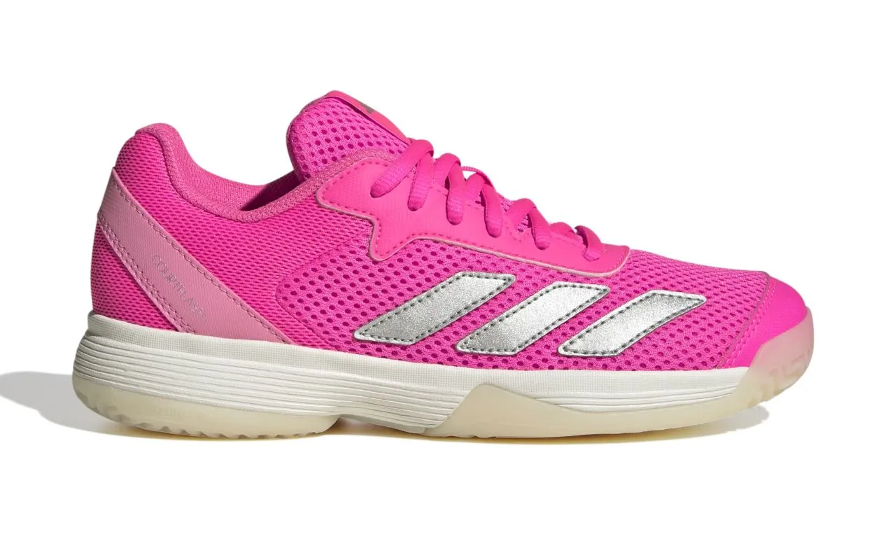 Adidas Courtflash Tennis K - lucid pink/silver metallic/bliss pink Adidas Courtflash Tennis K - lucid pink/silver metallic/bliss pink