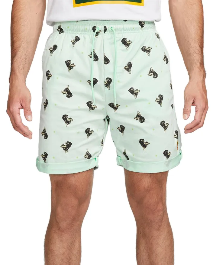 Nike Dri-Fit Print Heritage Short - mint foam