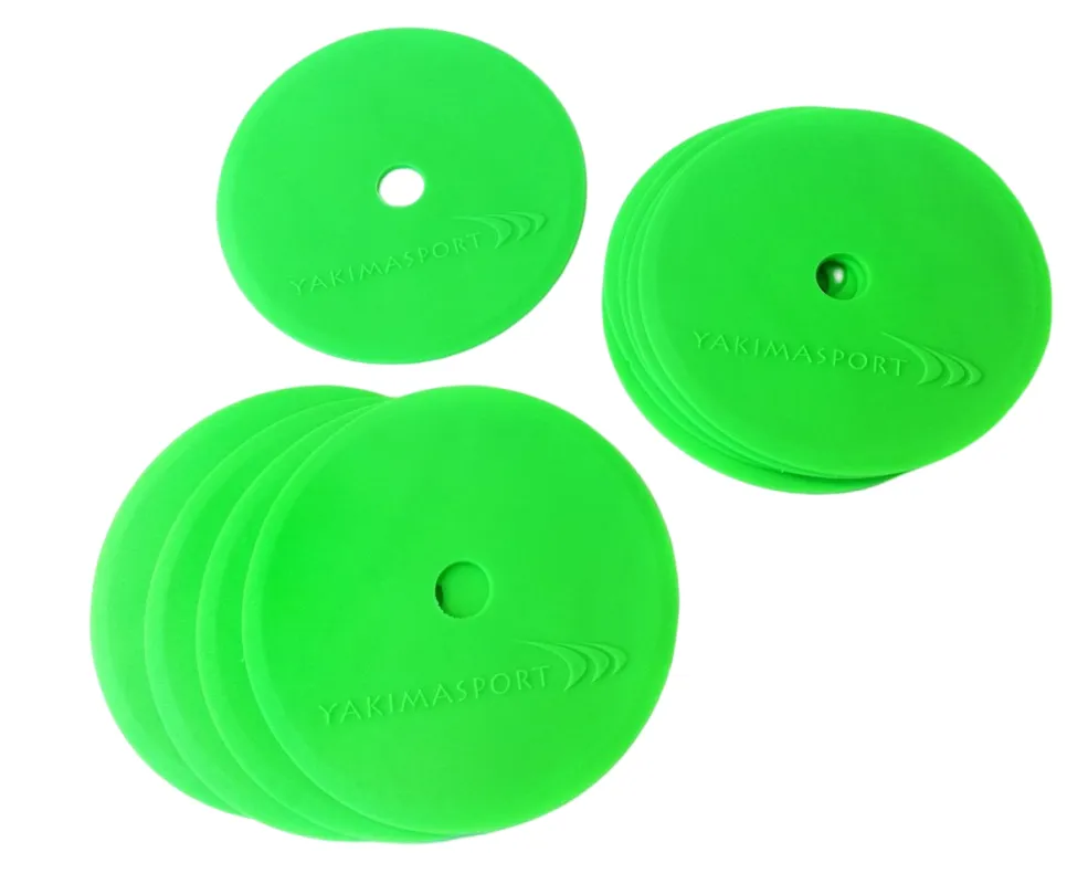 znaczniki-pola-plaskie-maty-znakujace-zestaw-10-szt-zielone Yakimasport Flat Marker 6" 10P